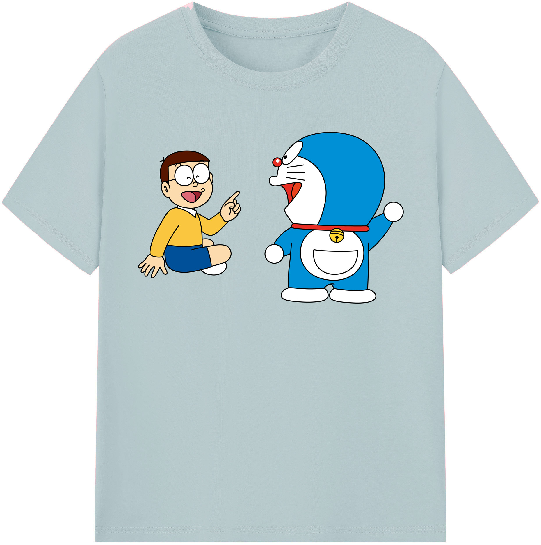 （画像用） ドラえもん Doraemon 綿100％半袖Tシャツ（フロントプリント）